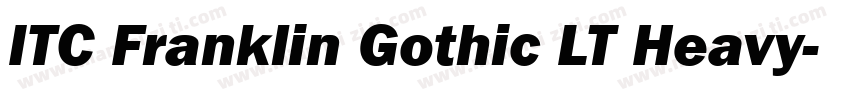 ITC Franklin Gothic LT Heavy字体转换